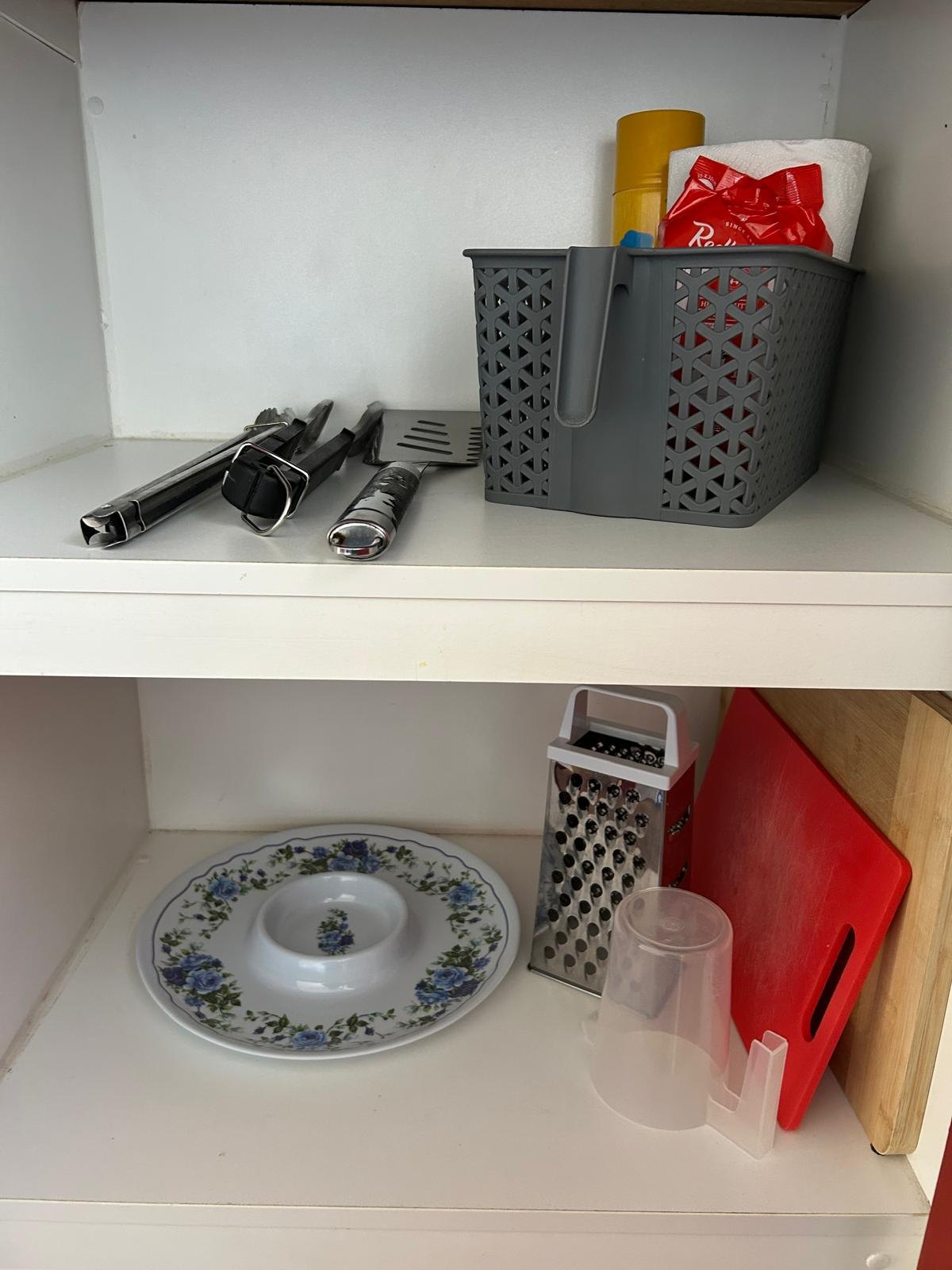 Cooking utensils and kitchenware in Apartment One