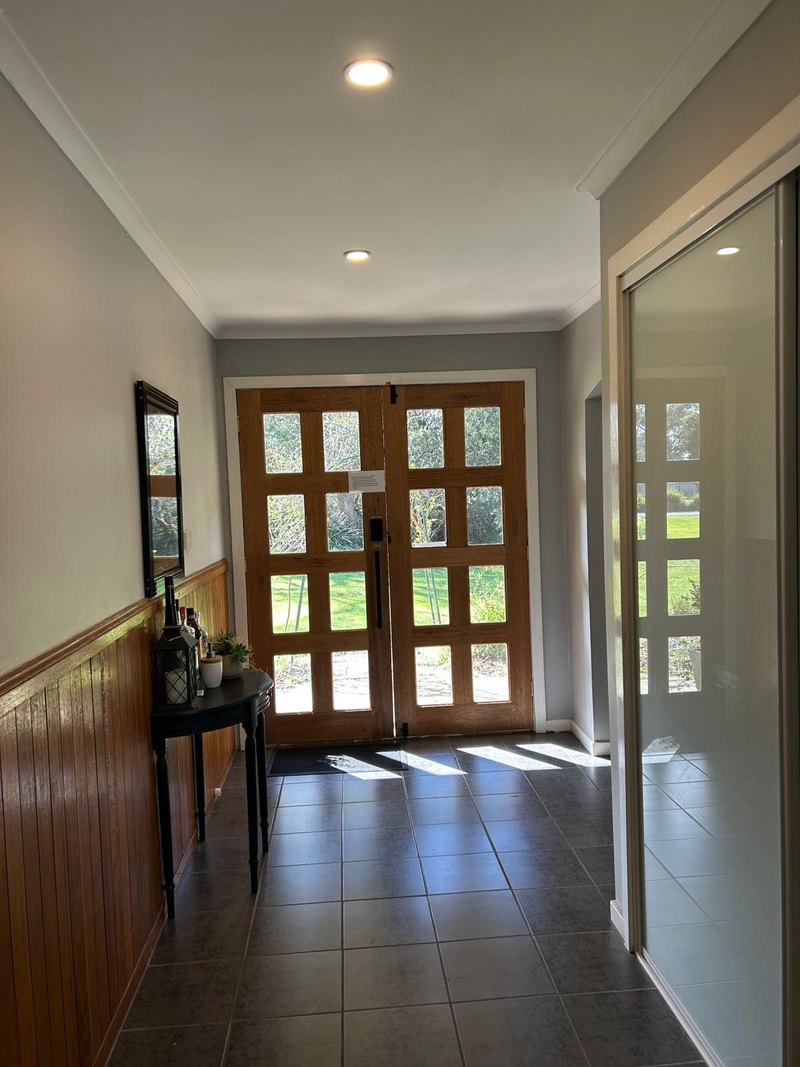 Entry hall with timber double doors